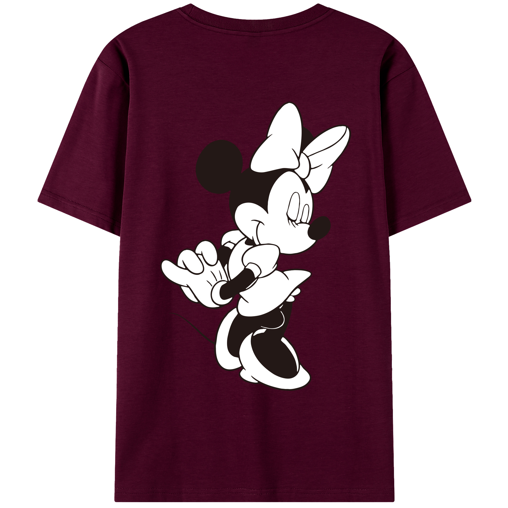 ミッキーマウス Mickey Mouse レディース半袖Tシャツ(バックプリント)